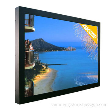 65inch real 4K resolution LCD monitor with VGA, HDMI, DVI, DP interfaces